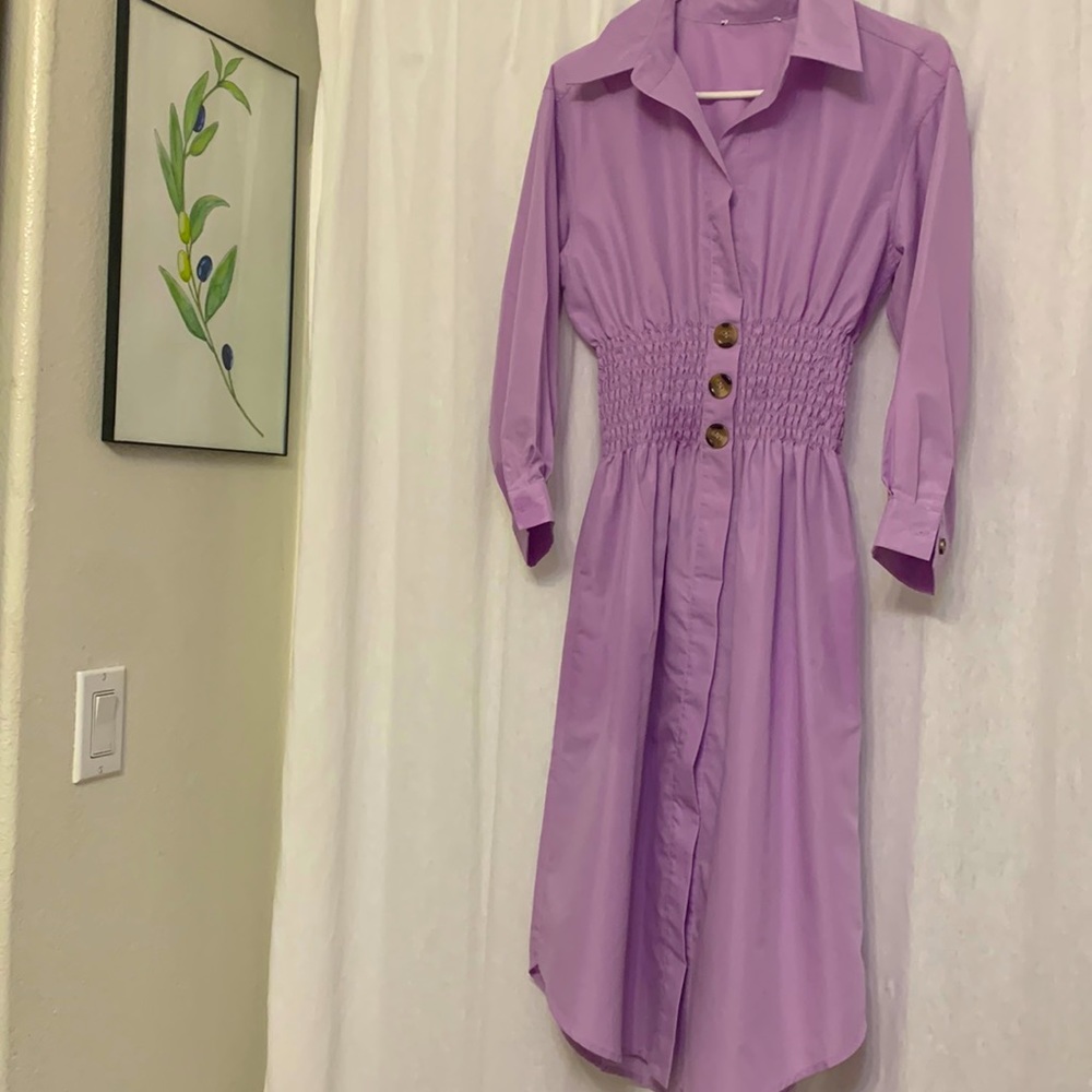 Collar shirtdress